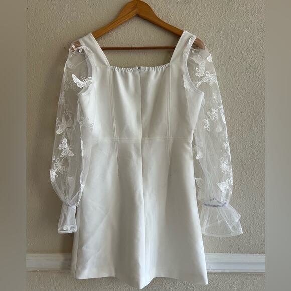 Sylphide botanical mesh sleeve dress size Large (runs small) Romantic Fairy - Picture 3 of 10